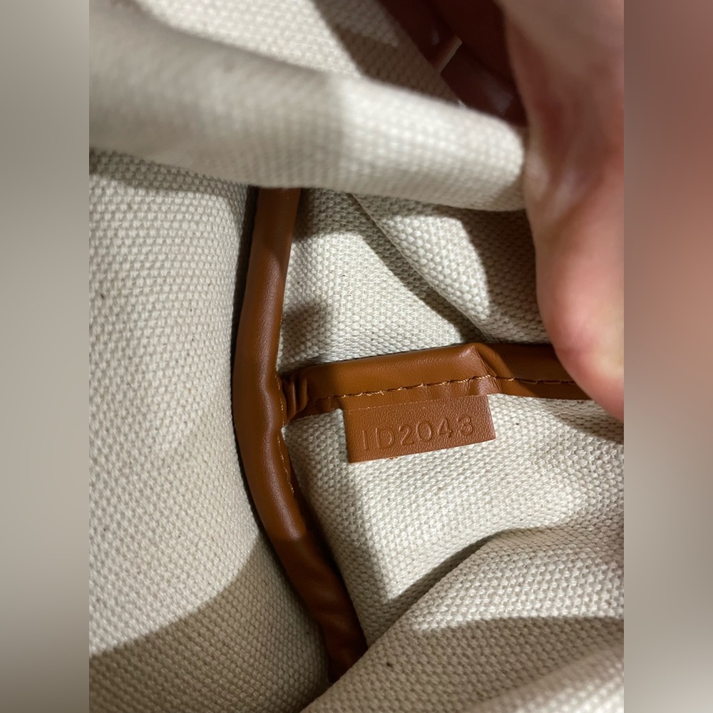 MOYNAT Oh! tote ruban MM Griege with yellow and blue ribbon - Picture 11 of 11